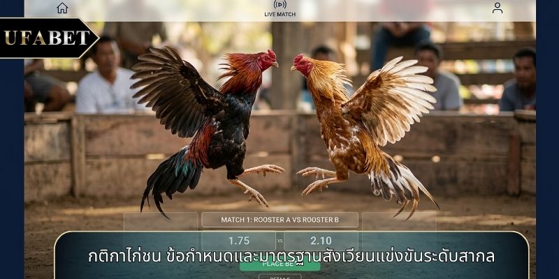 กติกาไก่ชน ข้อกำหนดและมาตรฐานสังเวียนแข่งขันระดับสากล