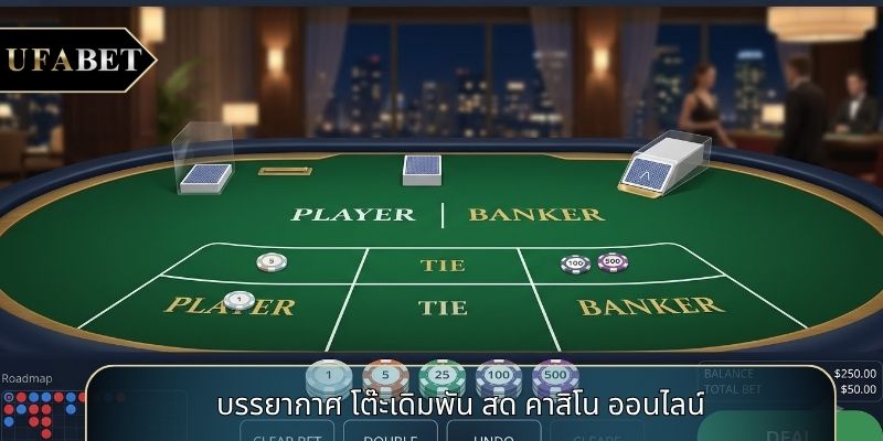 บรรยากาศ โต๊ะเดิมพัน สด คาสิโน ออนไลน์ บรรยากาศ โต๊ะเดิมพัน สด คาสิโน ออนไลน์